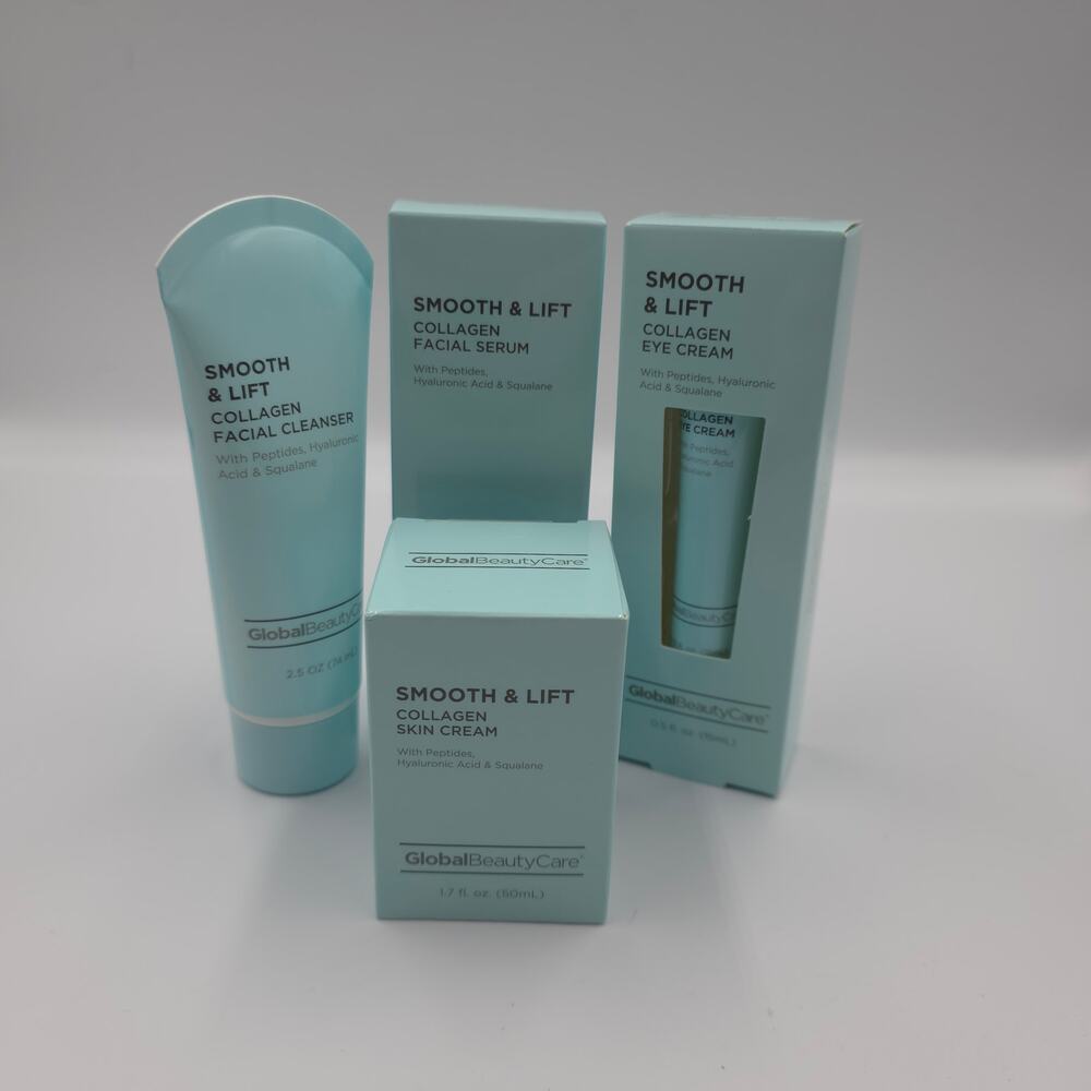 Global Beauty Care Smooth & Lift Collagen Skin Set 4-Piece Skincare